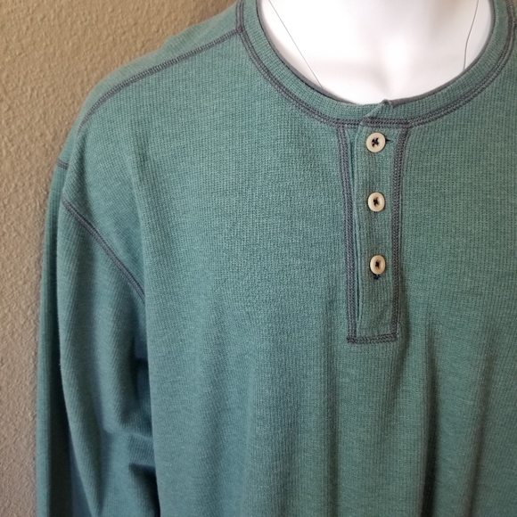 Tommy Bahama Jeans Long Sleeve Henley - Picture 2 of 6